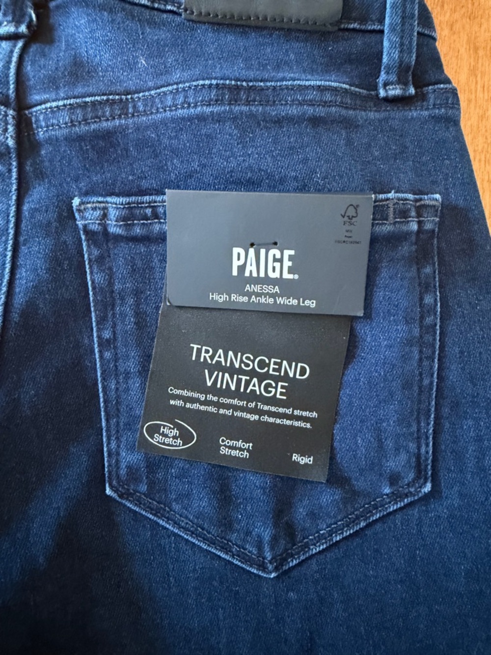 Paige Anessa Wide Leg Jeans - Picture 5 of 7
